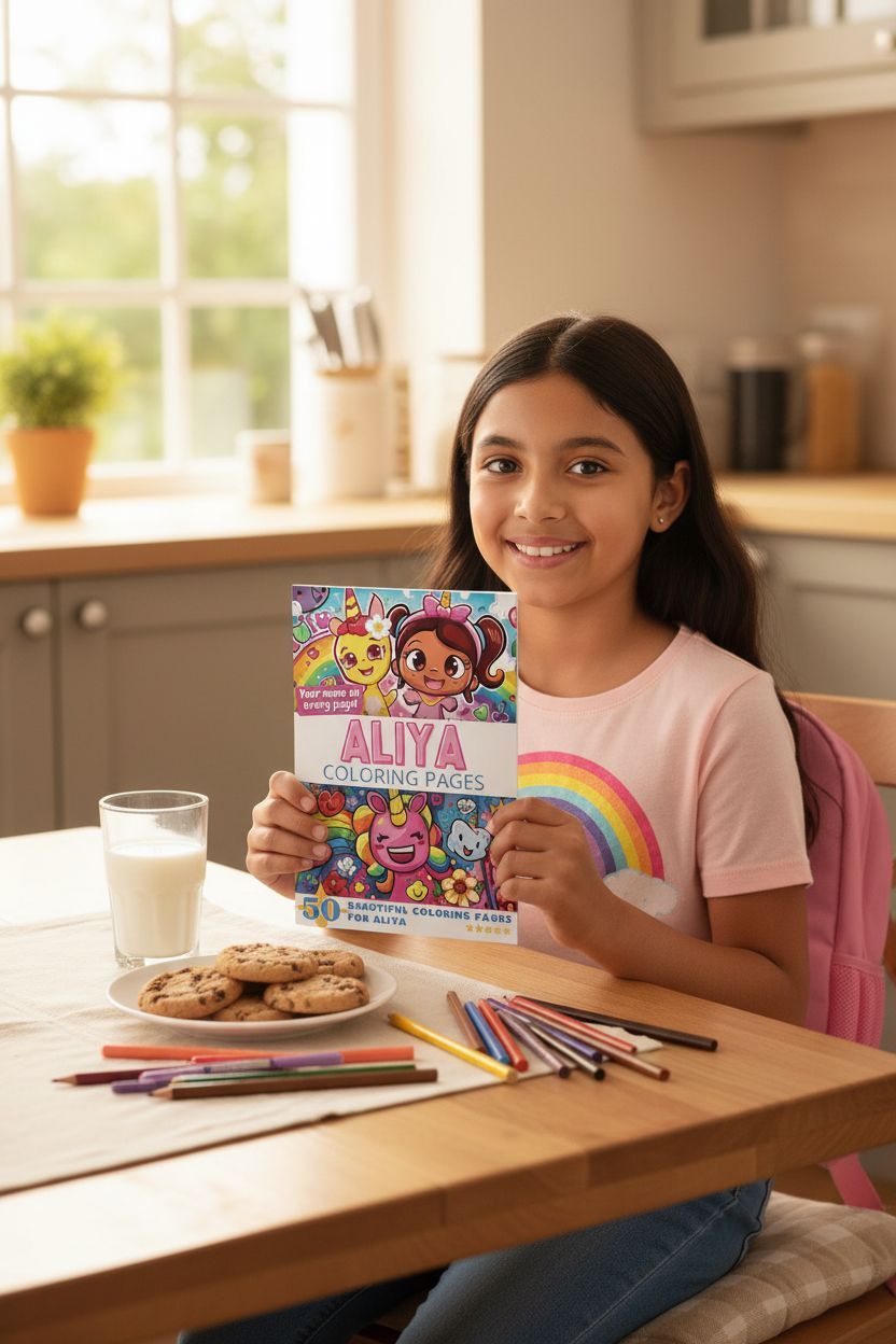 Aliya personal coloring pages