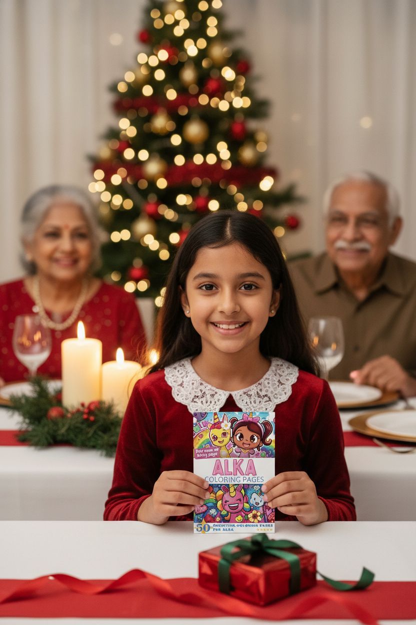 Alka Christmas coloring pages gift