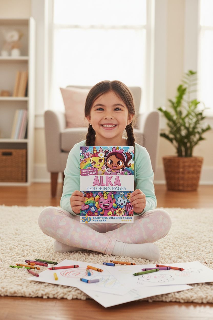 Alka personal coloring pages