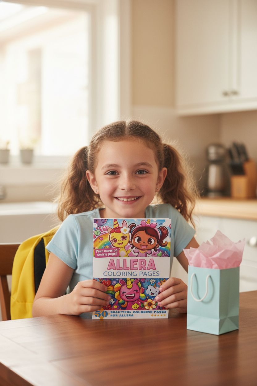 Allera coloring book in use