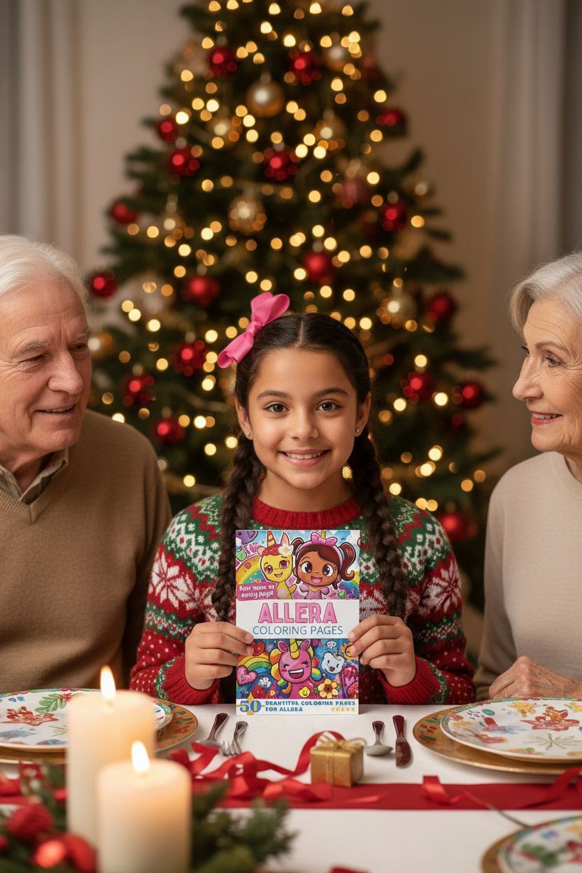 Allera Christmas coloring pages gift