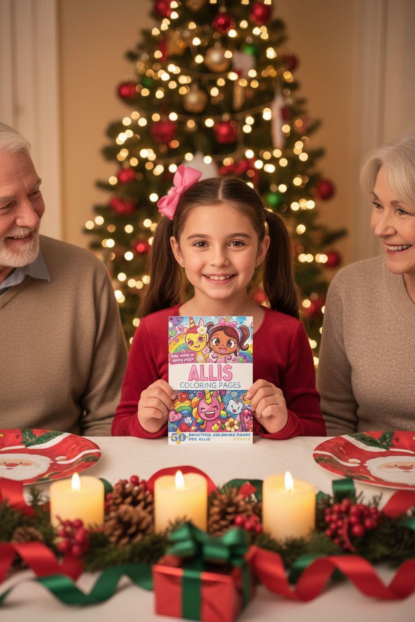 Allis Christmas coloring pages gift