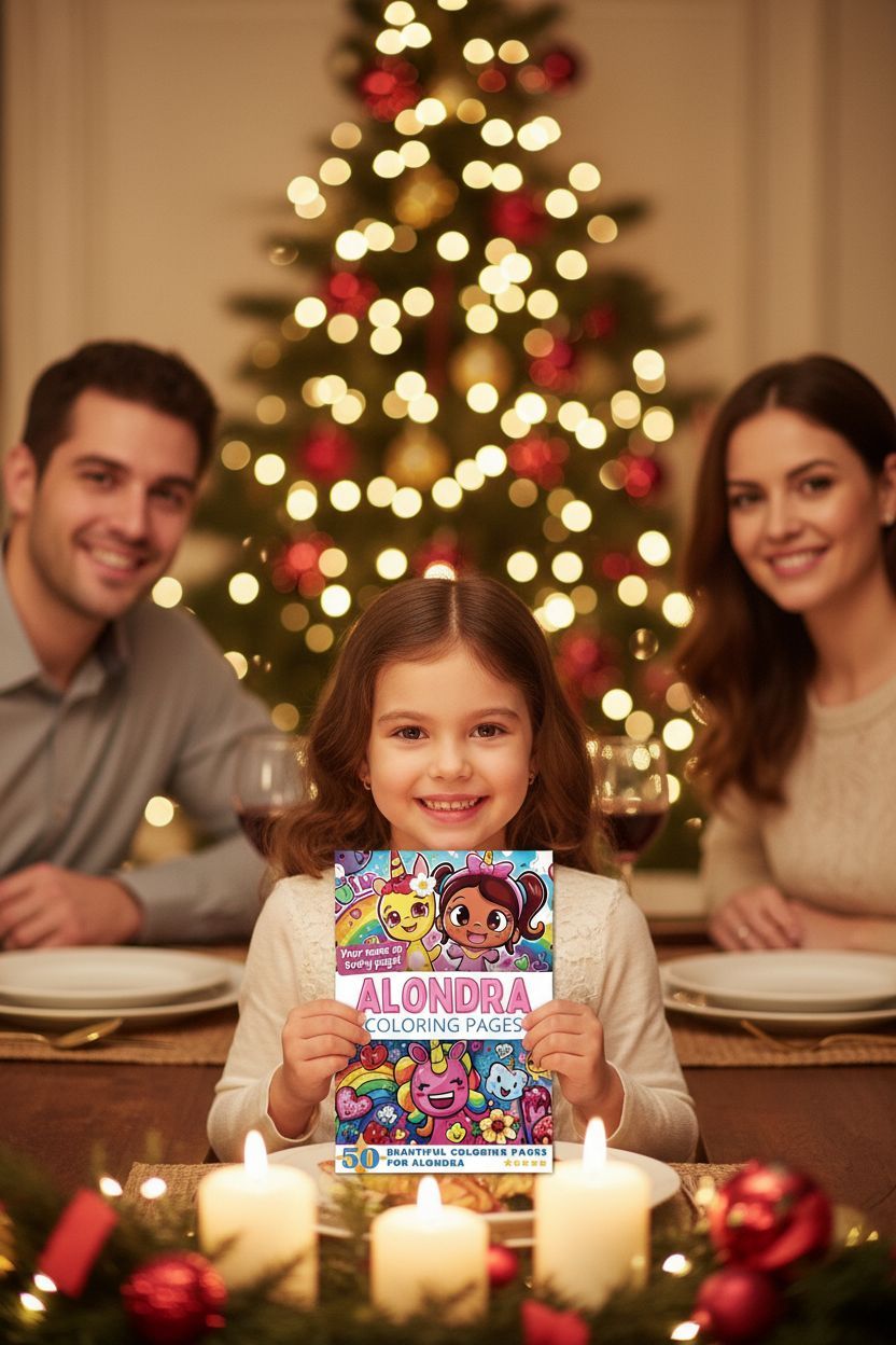 Alondra Christmas coloring pages gift