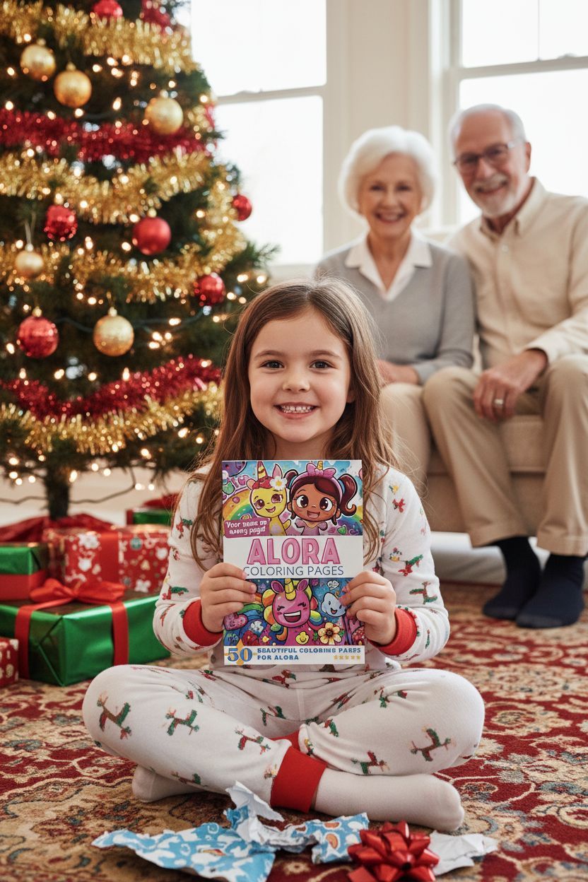 Alora Christmas coloring pages gift