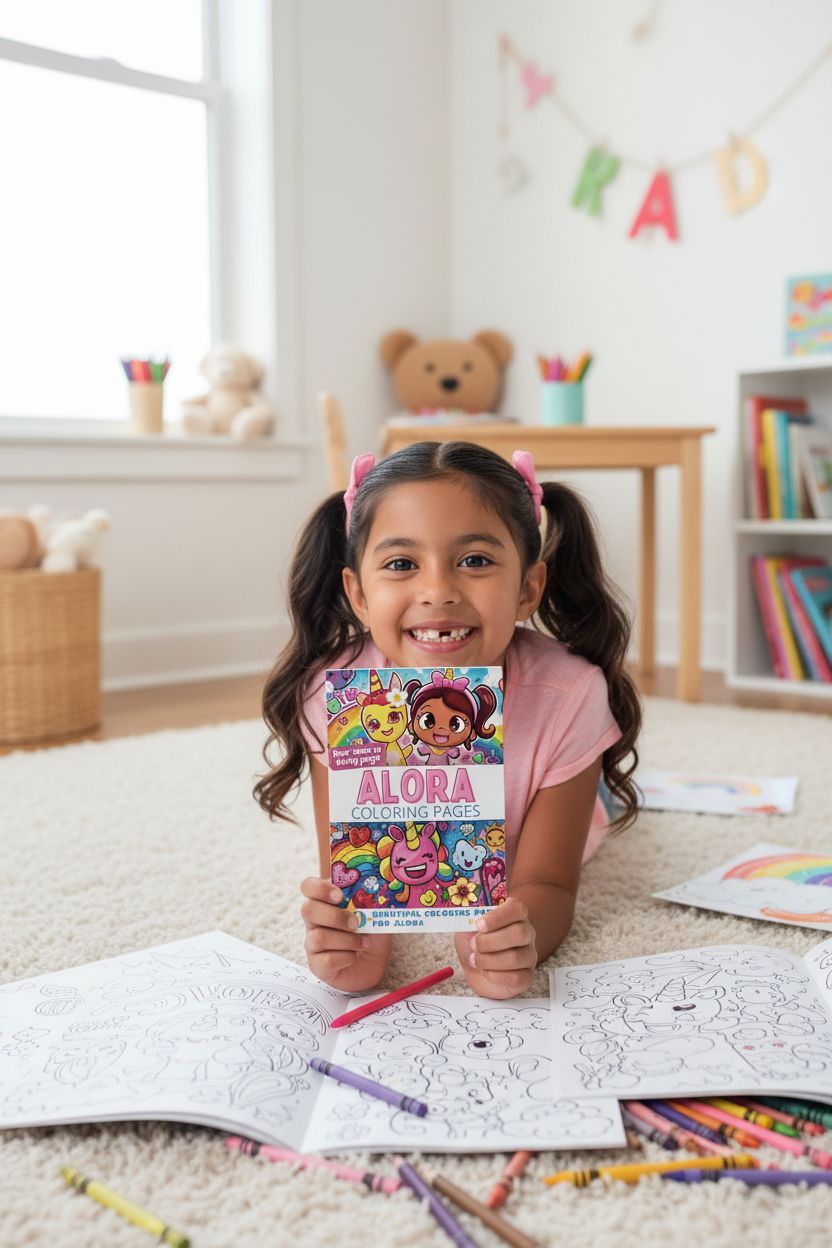 Alora personal coloring pages