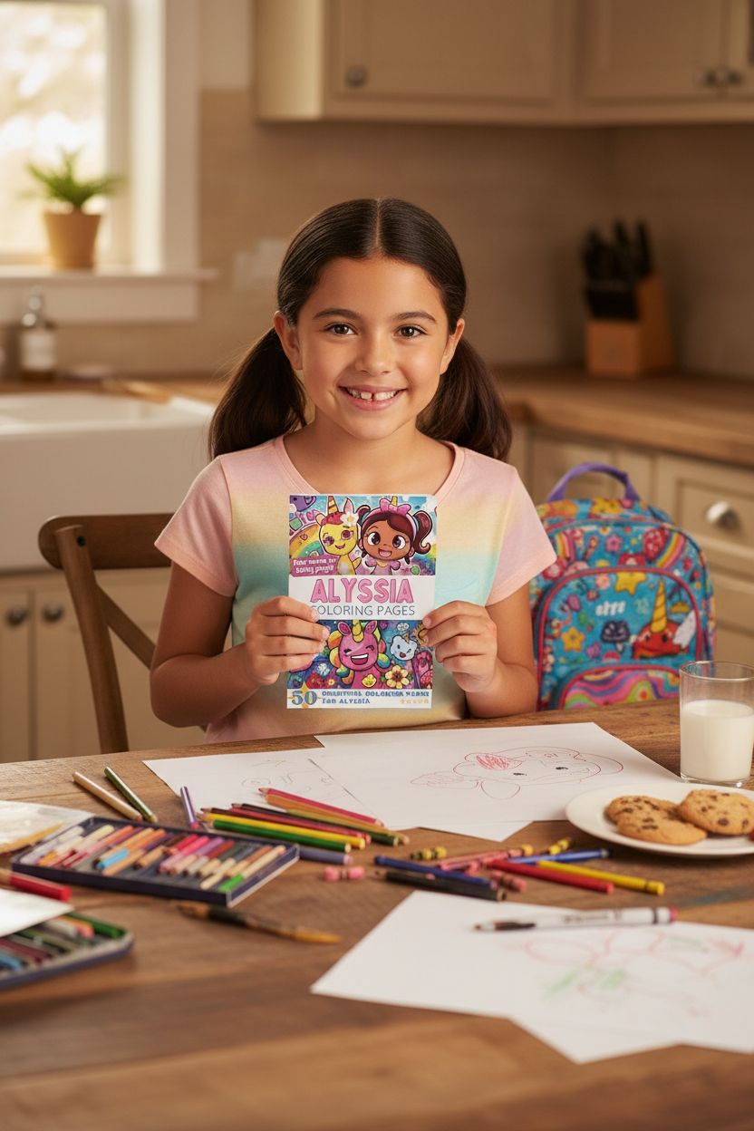 Alyssia personal coloring pages