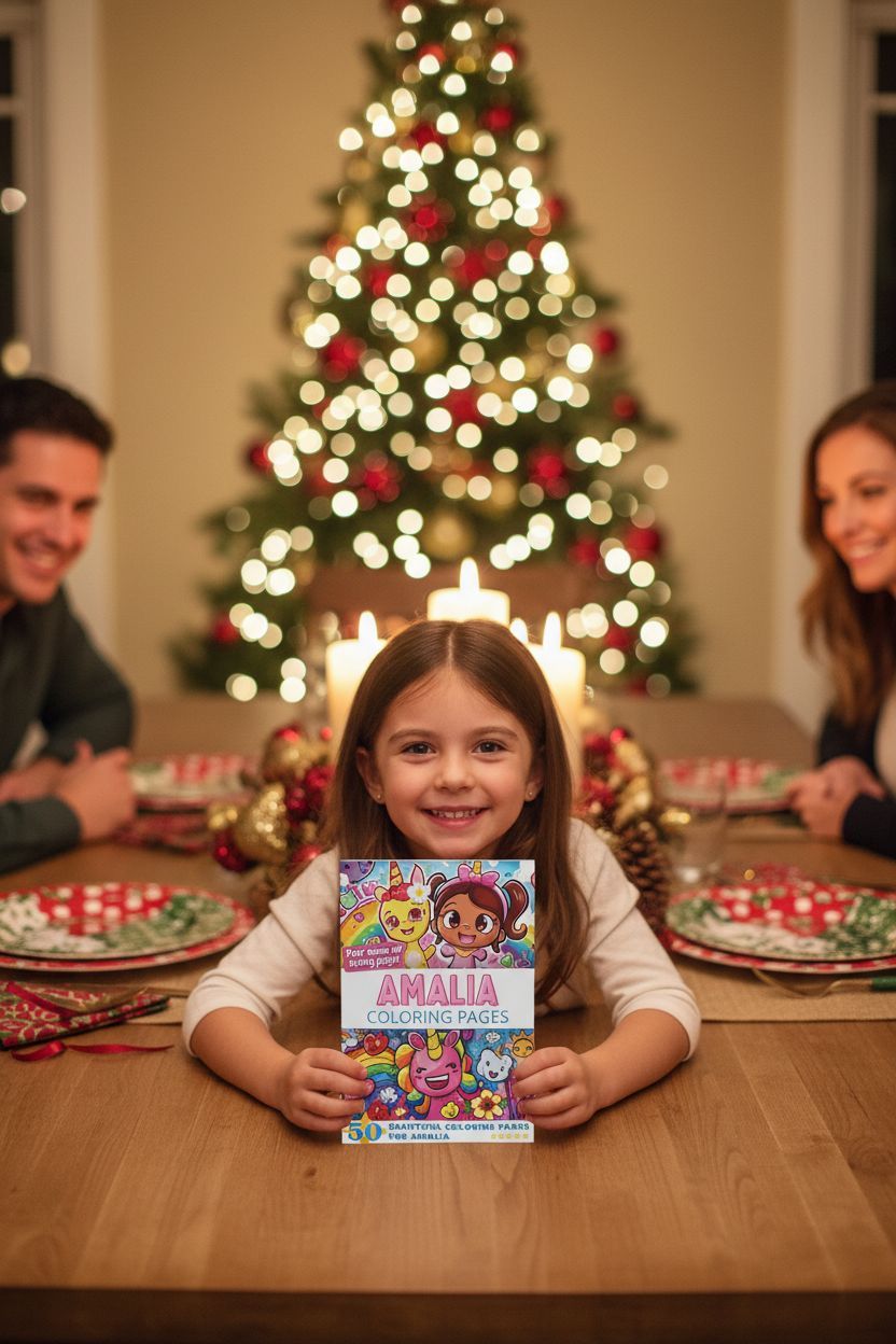 Amalia Christmas coloring pages gift