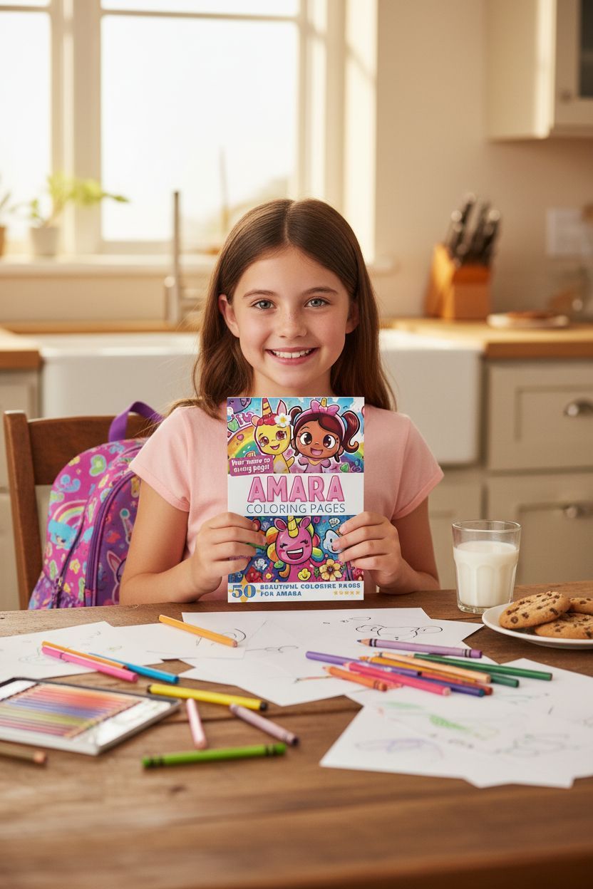 Amara personal coloring pages