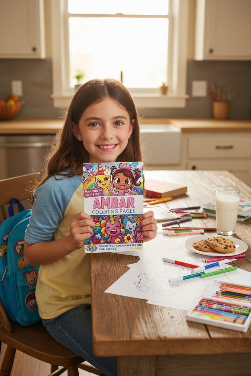 Ambar personal coloring pages