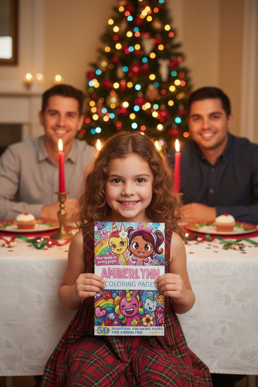 Amberlynn Christmas coloring pages gift