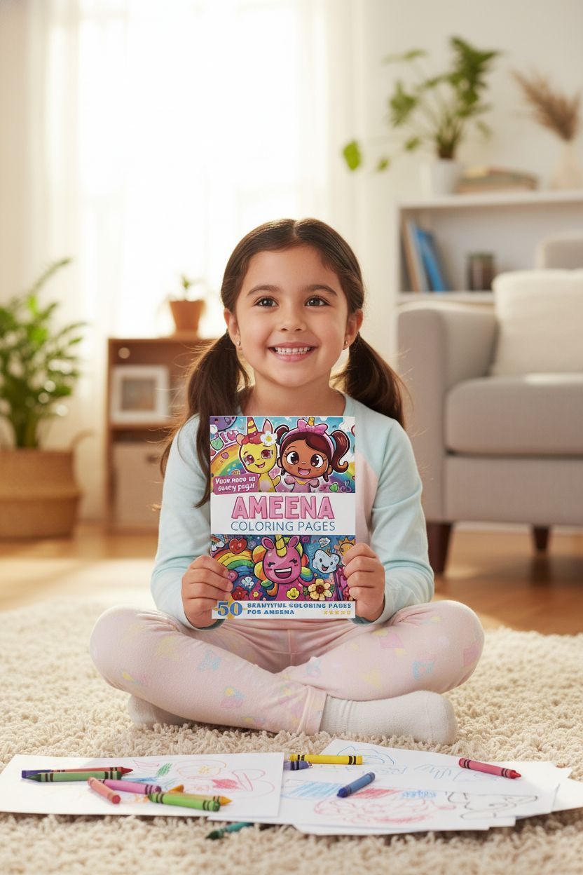 Ameena personal coloring pages