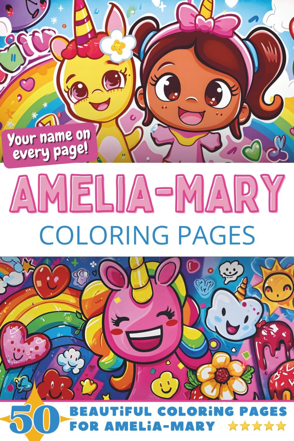 Amelia-Mary Coloring Book Cover