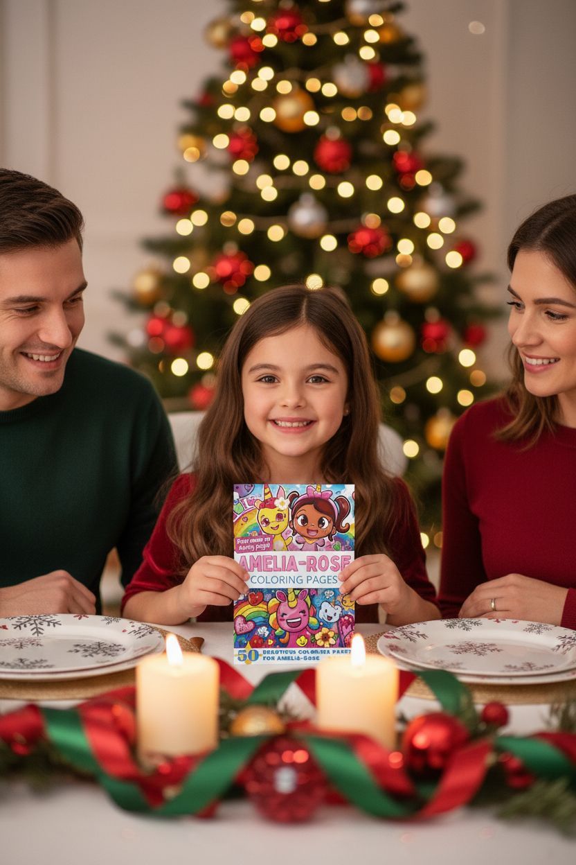Amelia-Rose Christmas coloring pages gift