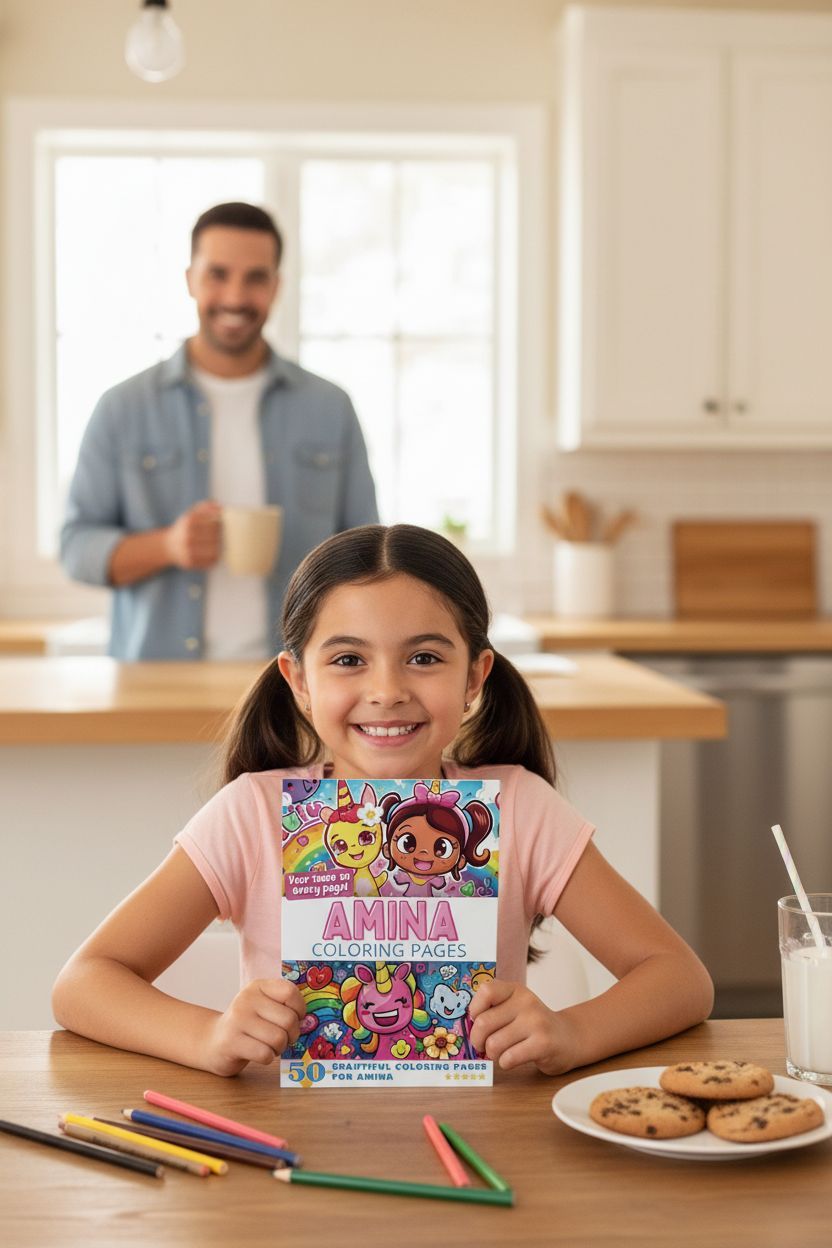 Amina personal coloring pages