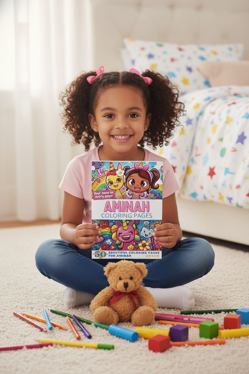 Aminah personal coloring pages