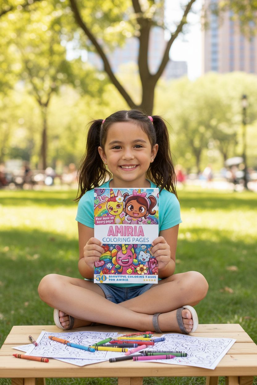 Amiria personal coloring pages