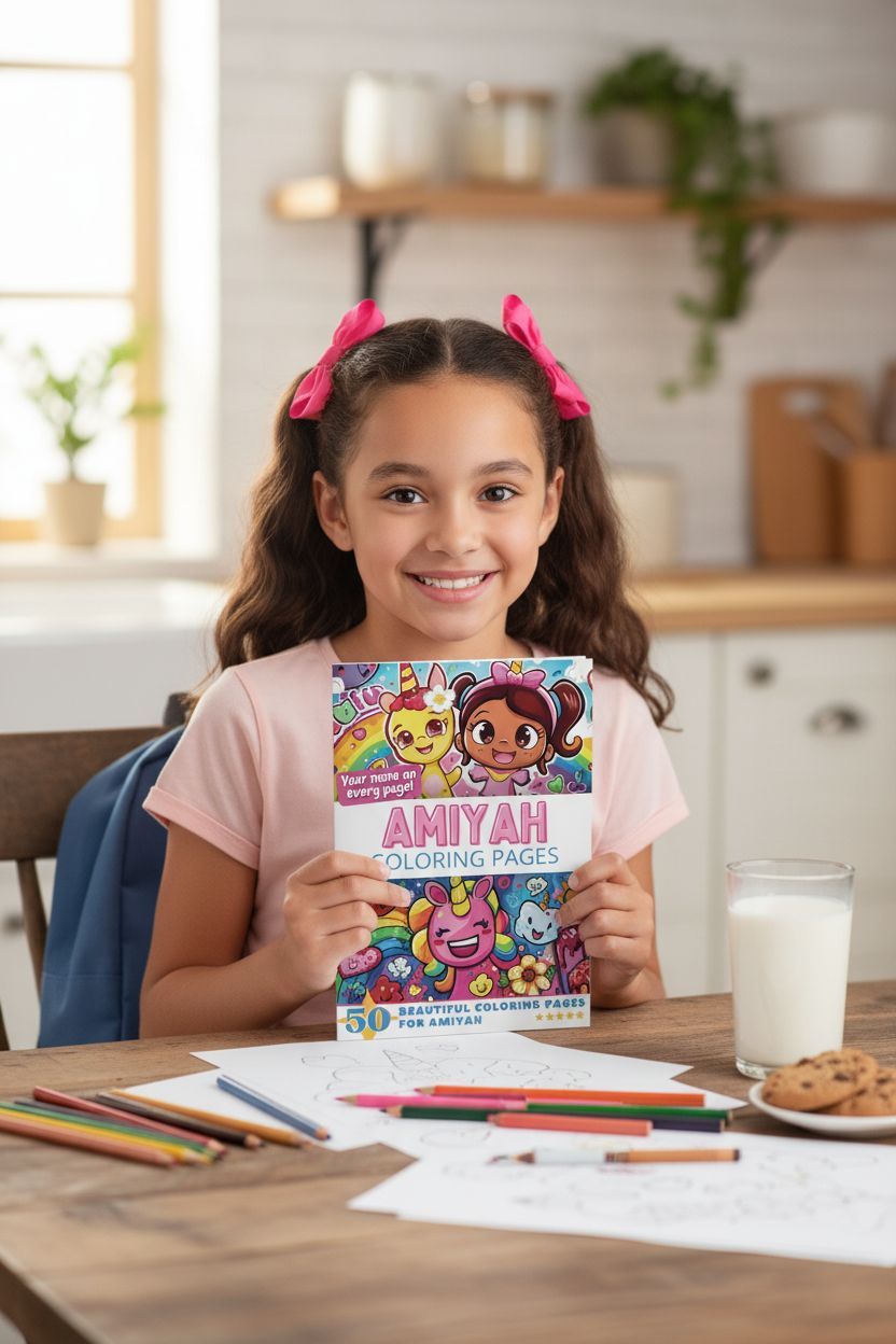 Amiyah personal coloring pages