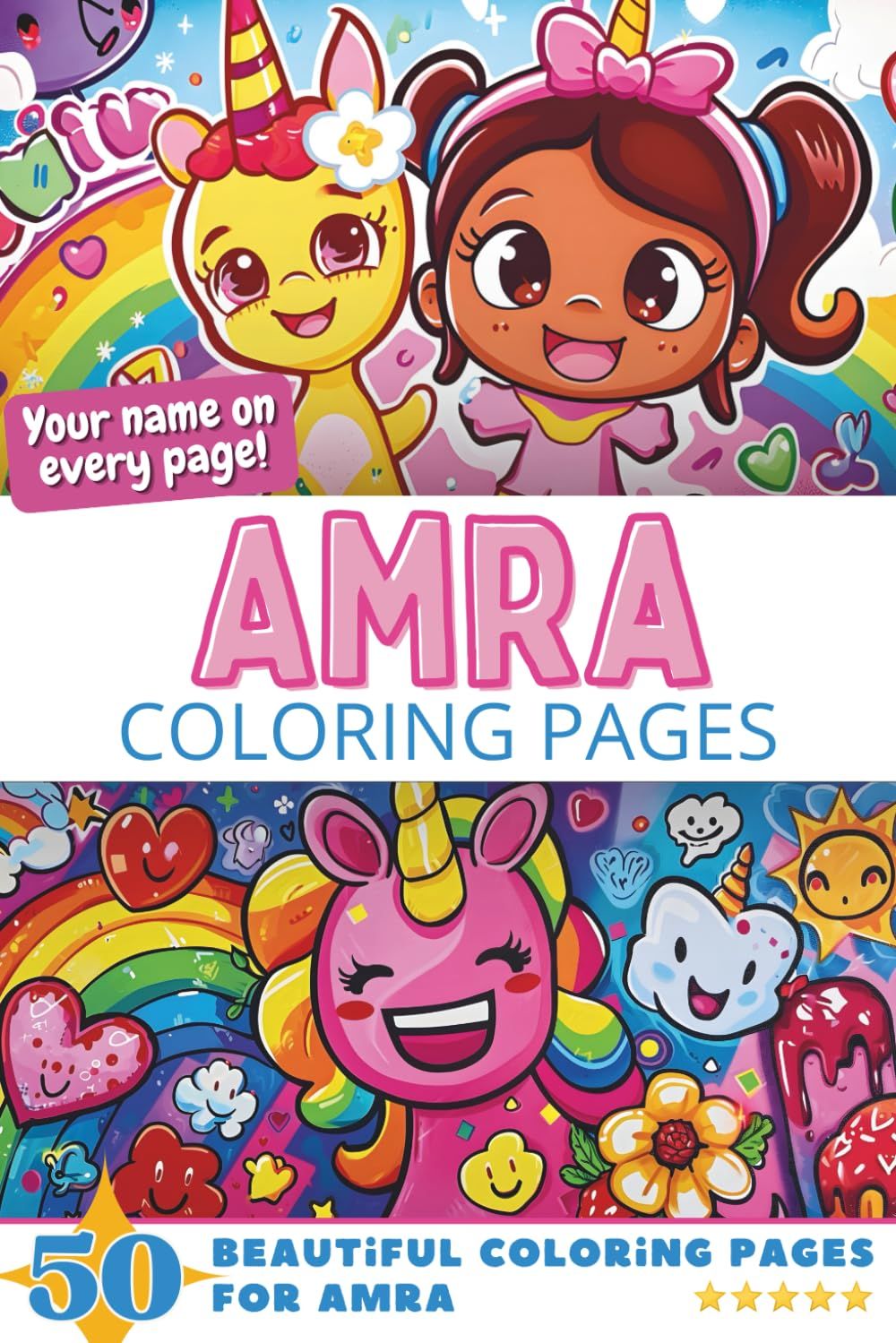 Amra Coloring Book Cover