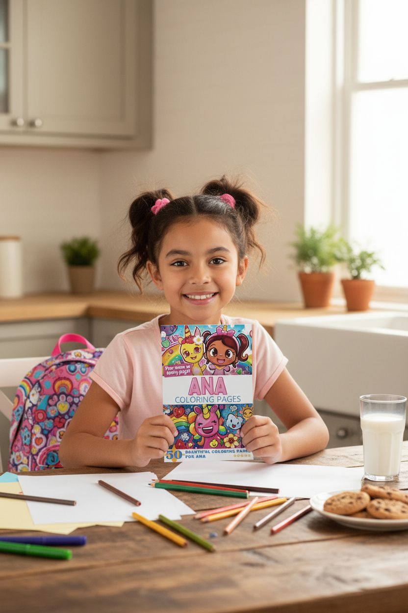 Ana personal coloring pages