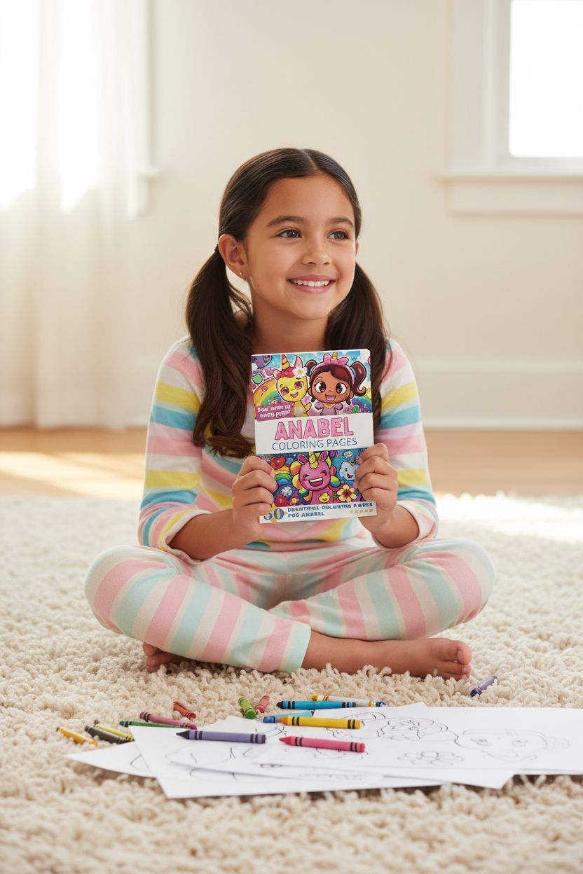 Anabel personal coloring pages