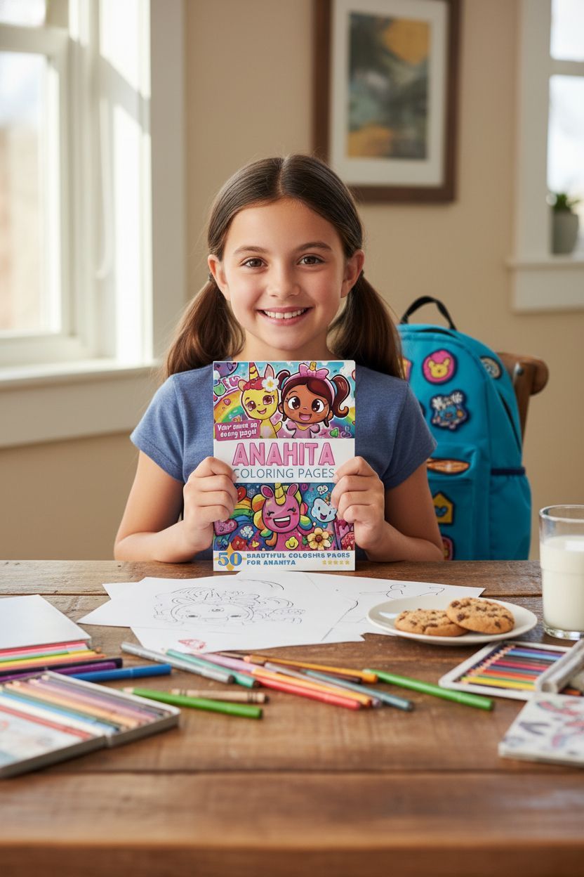 Anahita personal coloring pages