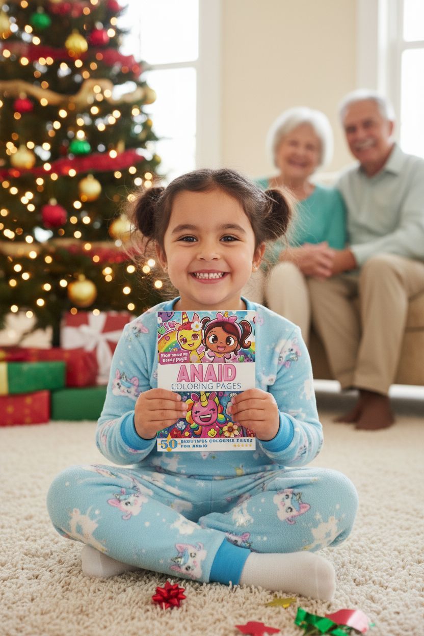 Anaid Christmas coloring pages gift