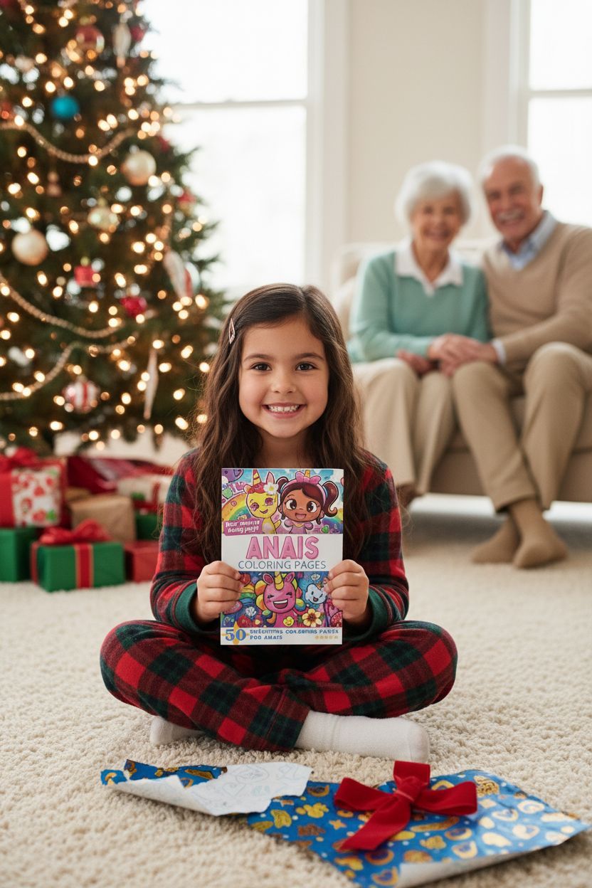 Anais Christmas coloring pages gift