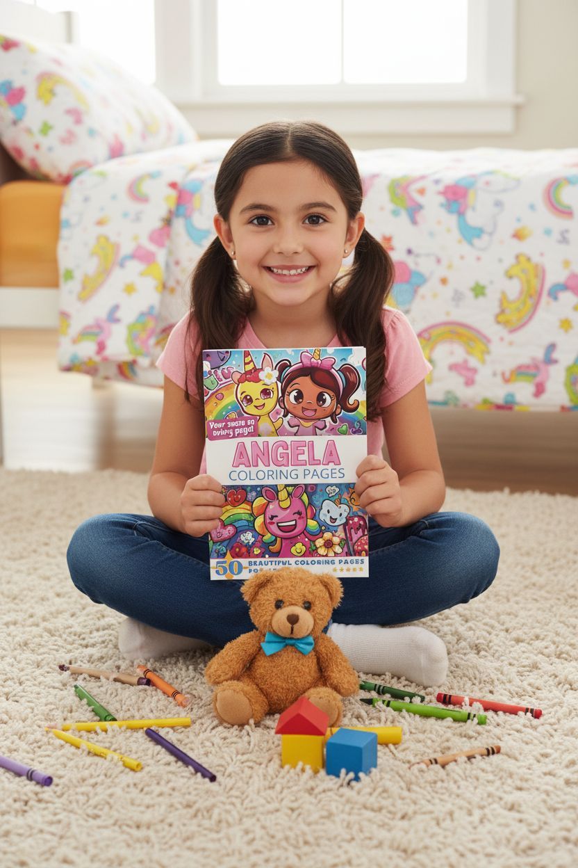 Angela personal coloring pages