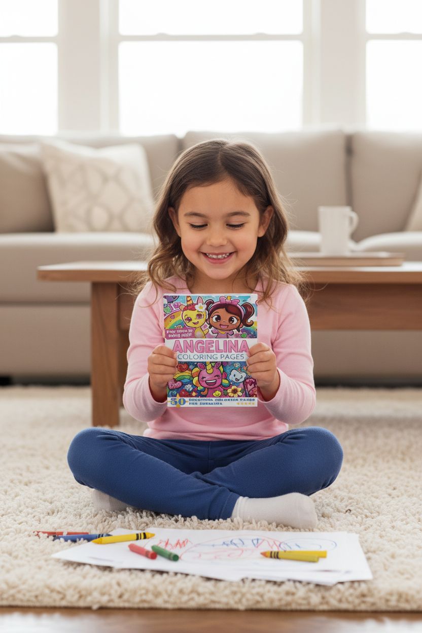 Angelina personal coloring pages