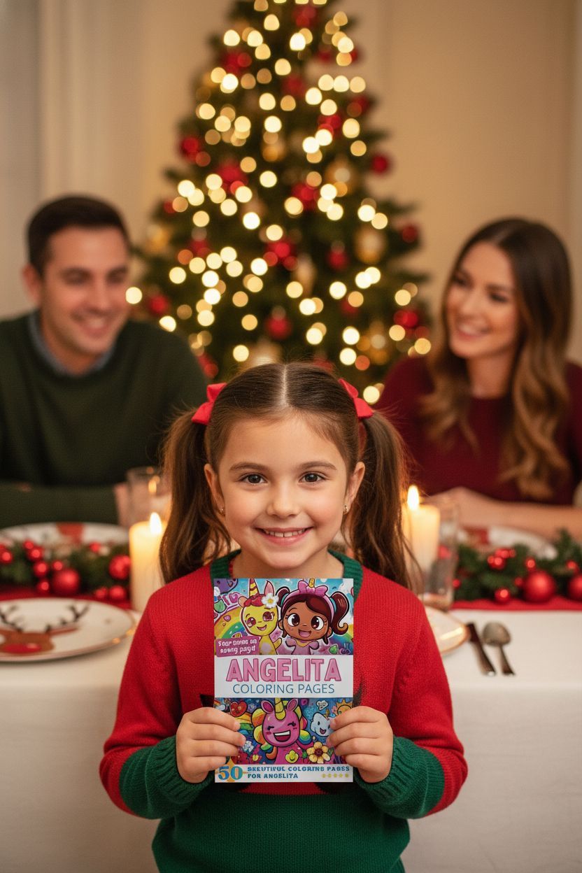 Angelita Christmas coloring pages gift