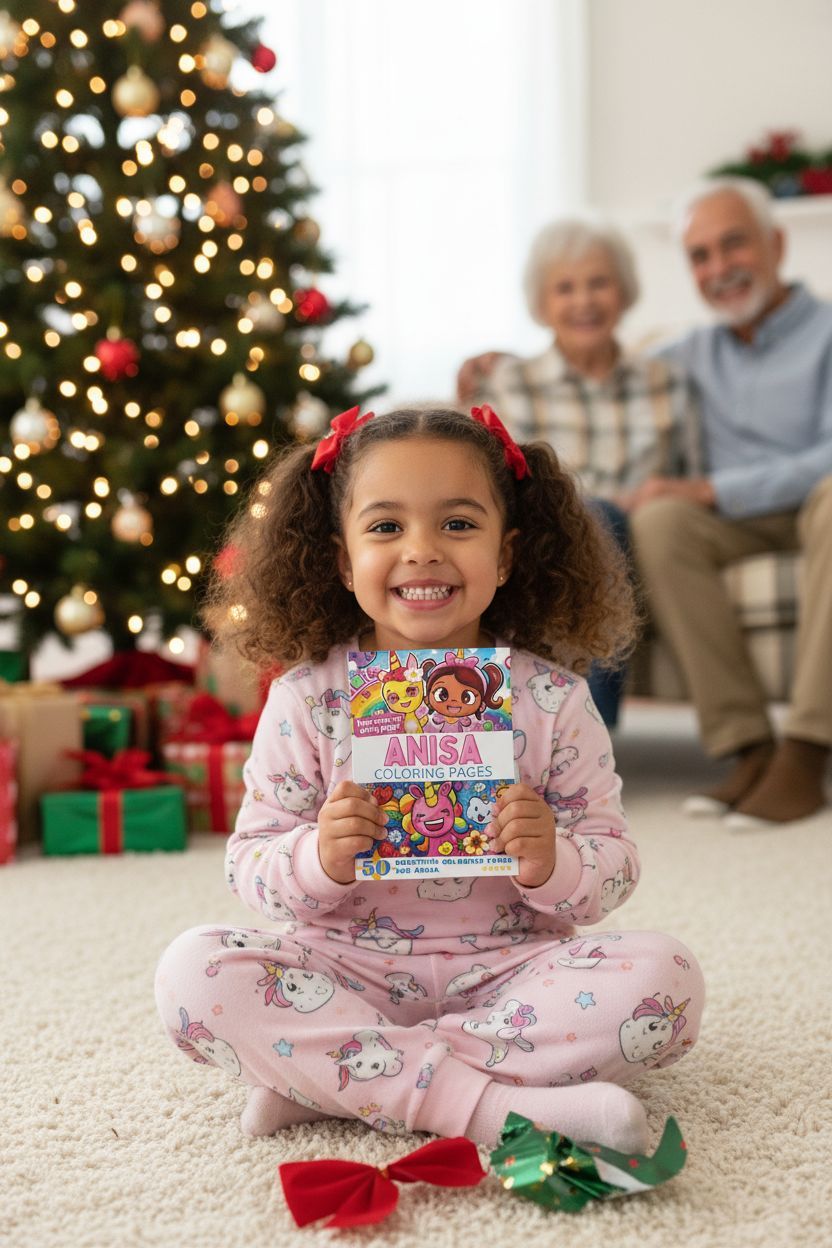 Anisa Christmas coloring pages gift