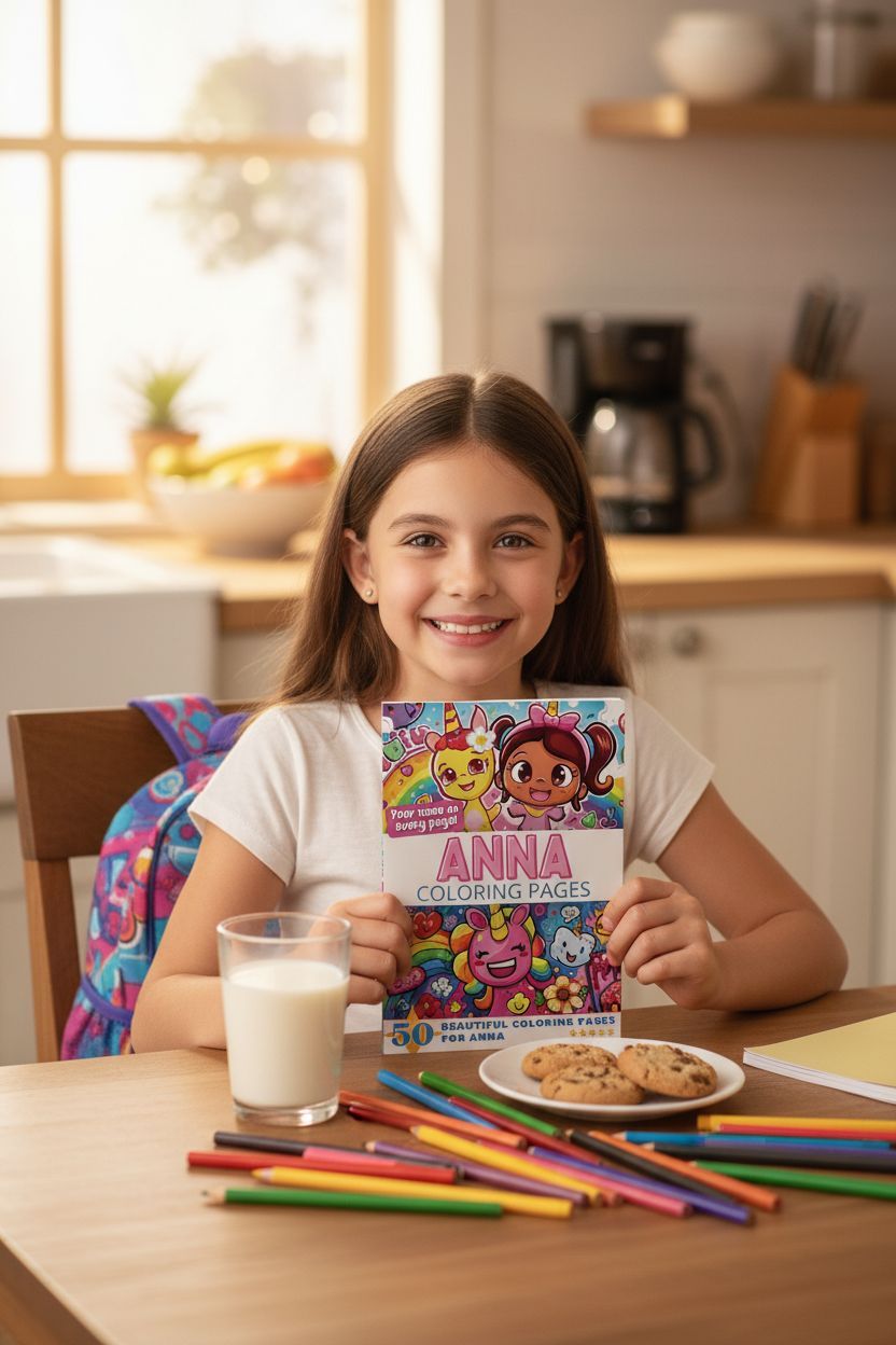 Anna personal coloring pages