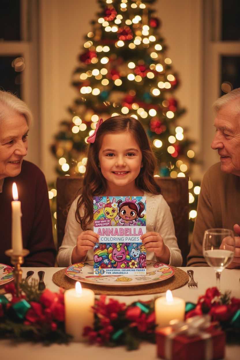 Annabella Christmas coloring pages gift