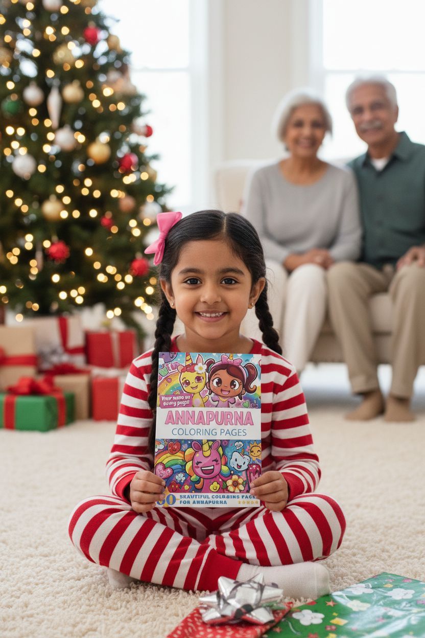 Annapurna Christmas coloring pages gift