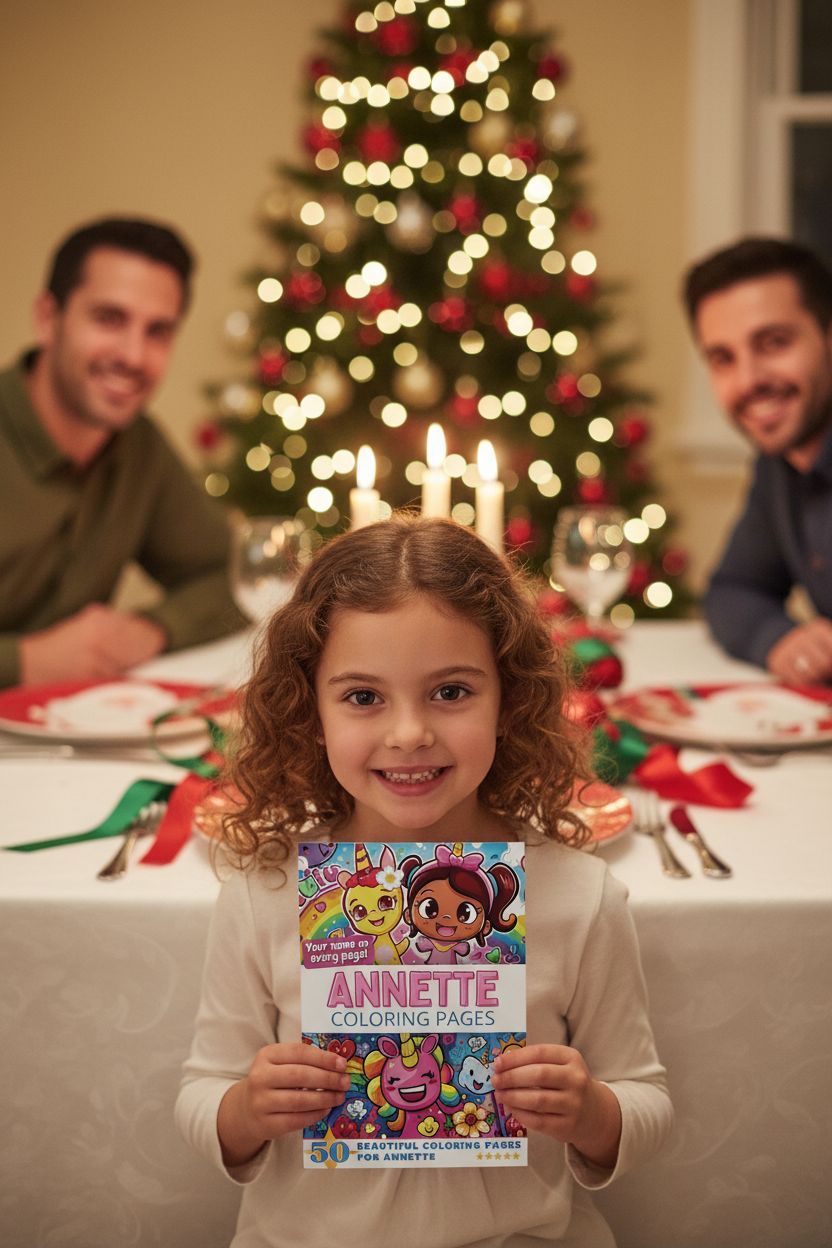 Annette Christmas coloring pages gift