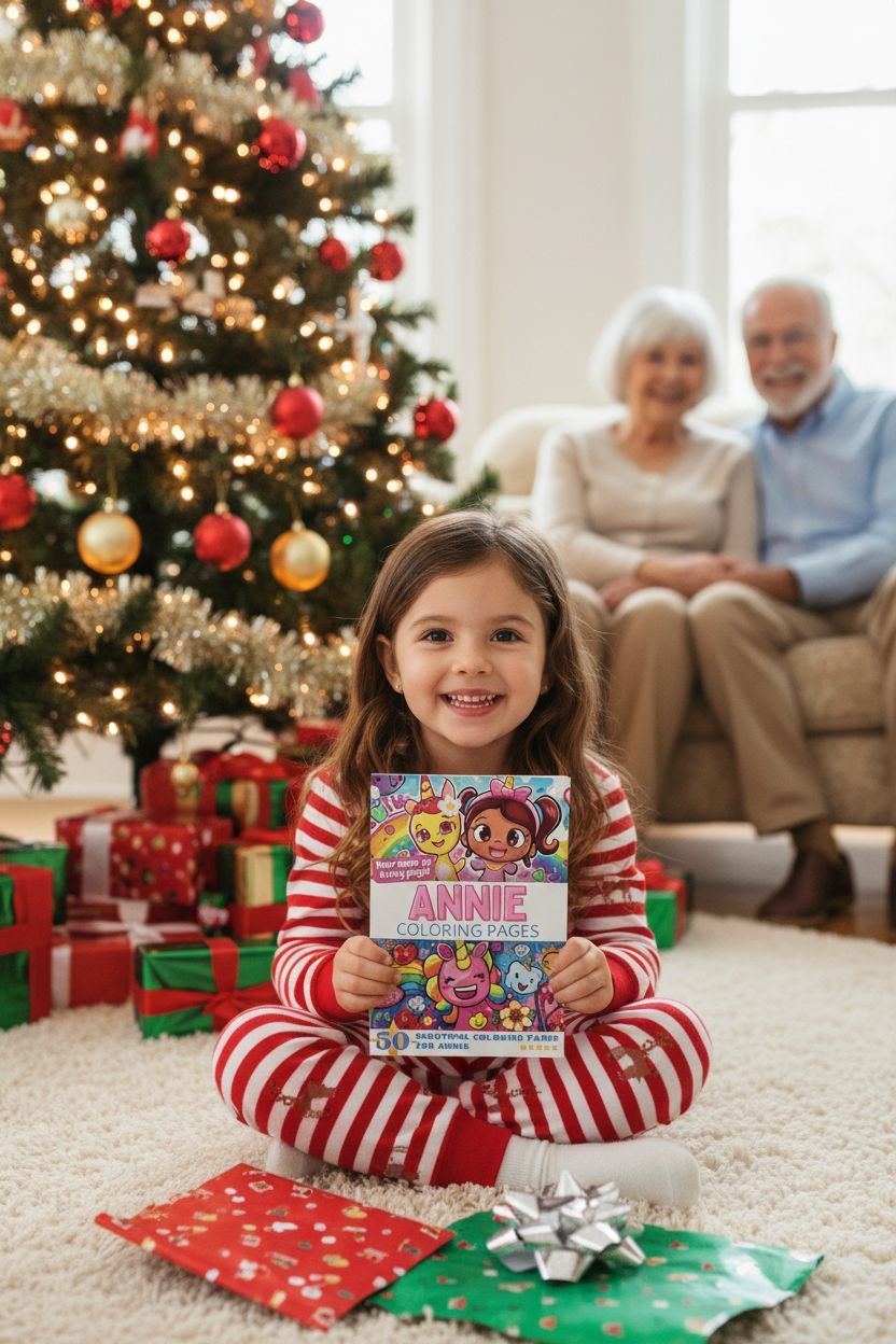 Annie Christmas coloring pages gift