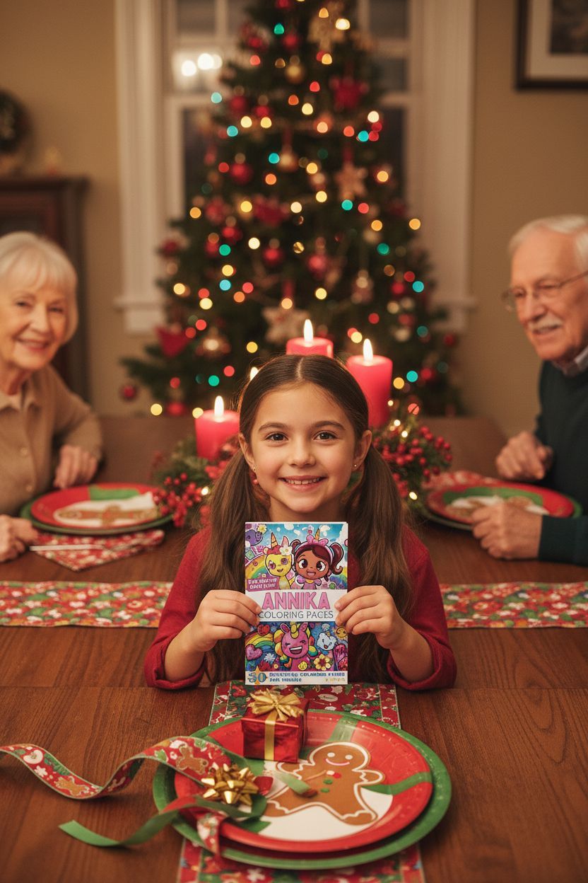 Annika Christmas coloring pages gift
