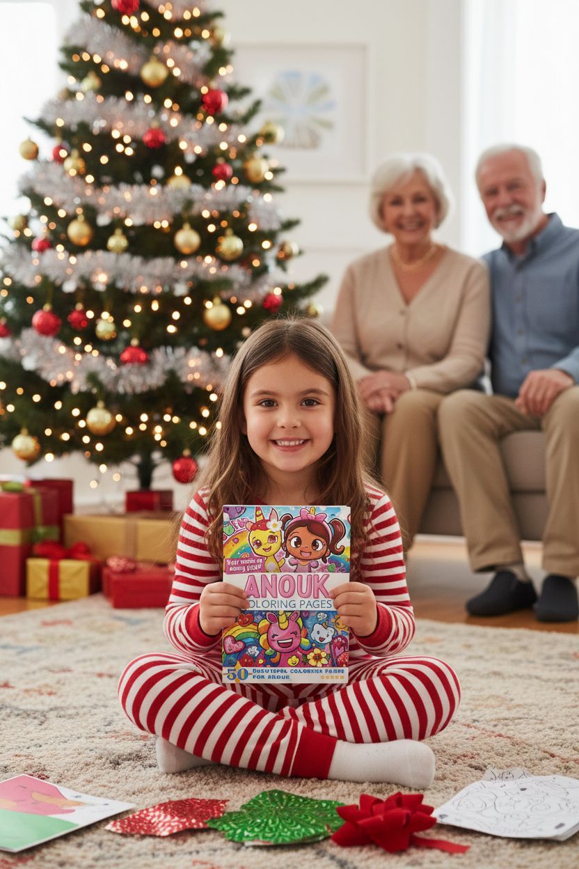 Anouk Christmas coloring pages gift