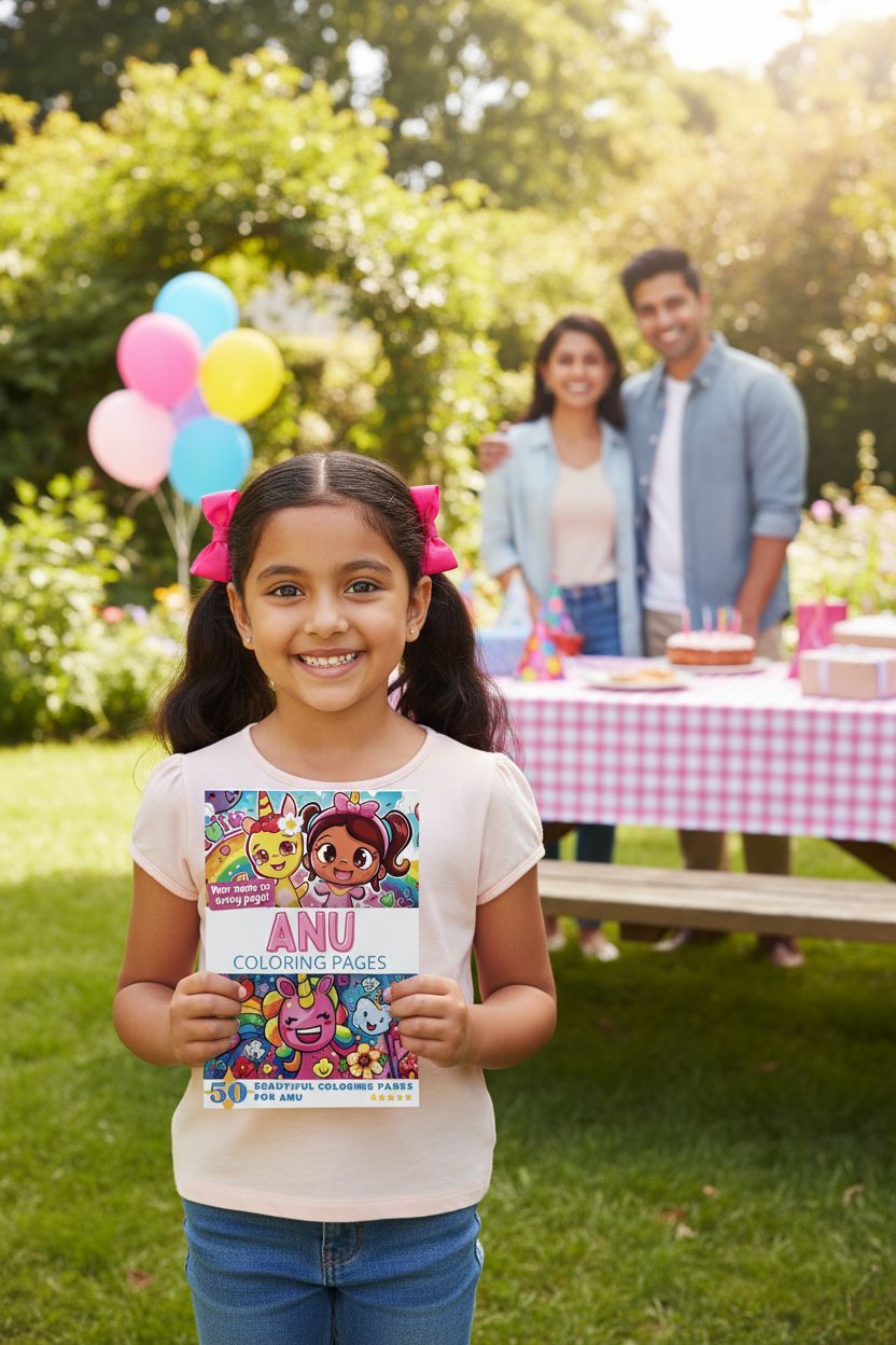 Anu coloring book in use