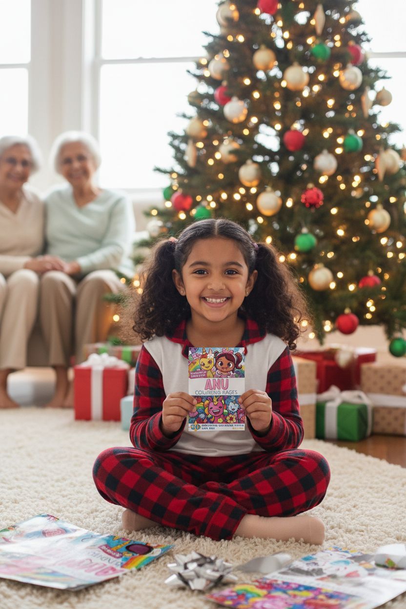 Anu Christmas coloring pages gift