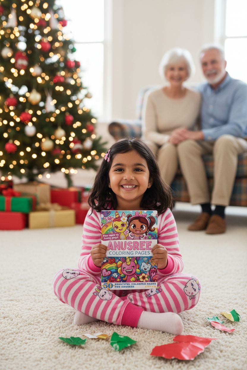 Anusree Christmas coloring pages gift