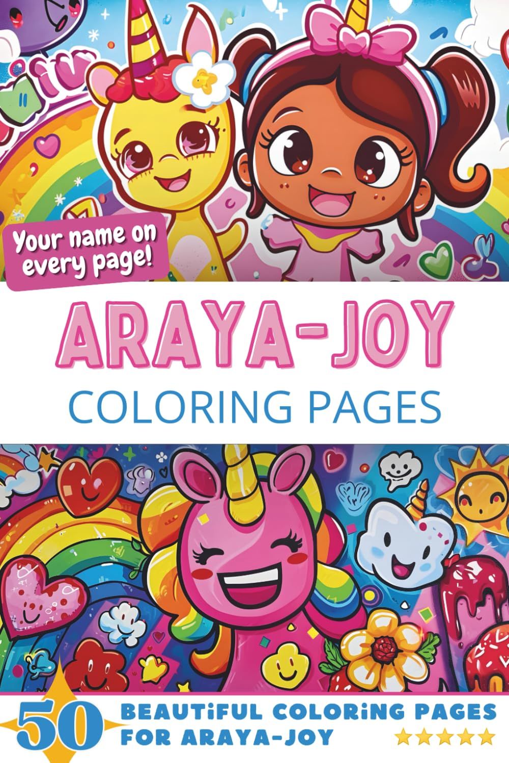 Araya-Joy Coloring Book Cover