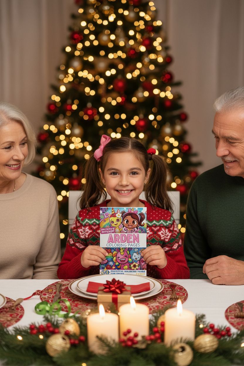 Arden Christmas coloring pages gift
