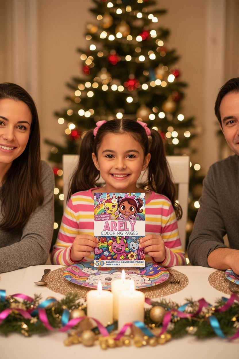 Arely Christmas coloring pages gift