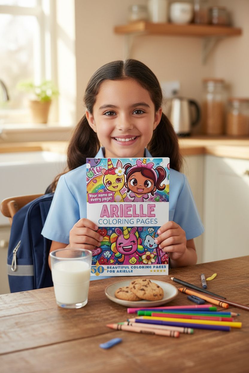 Arielle personal coloring pages