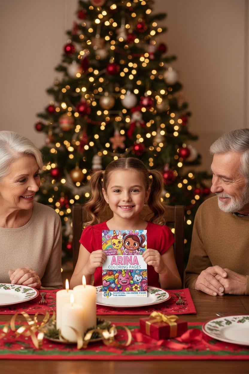 Arina Christmas coloring pages gift