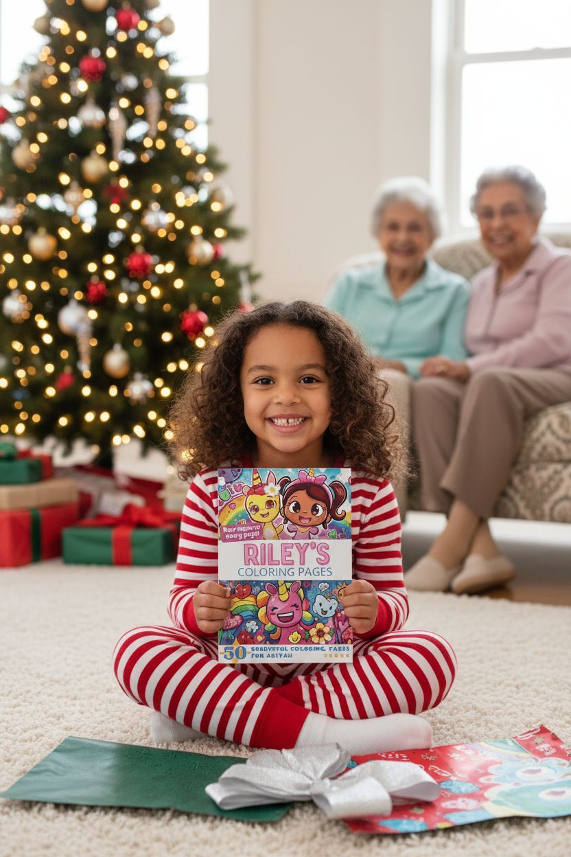 Ariyah Christmas coloring pages gift