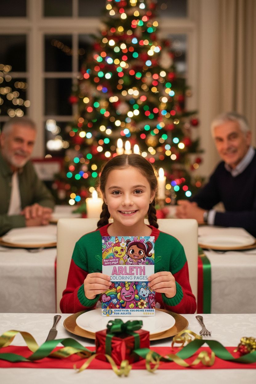 Arleth Christmas coloring pages gift