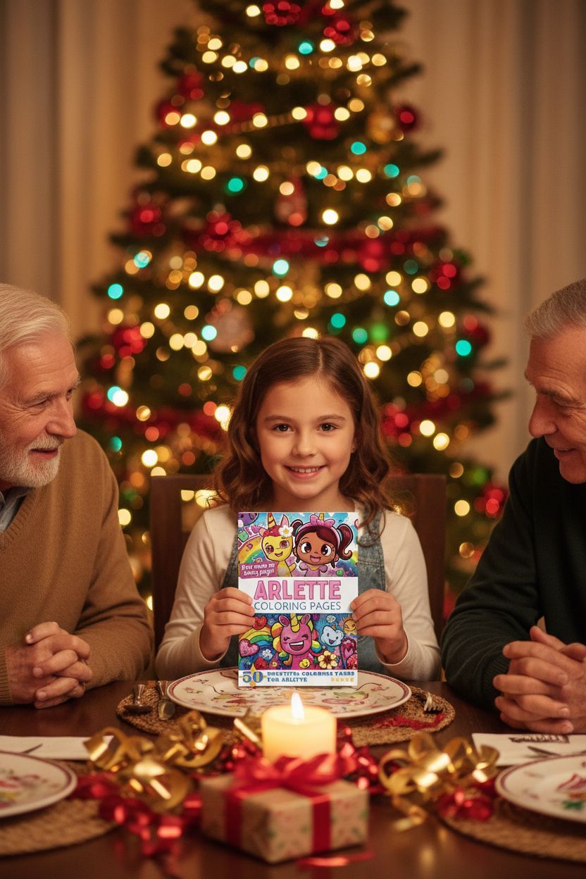 Arlette Christmas coloring pages gift