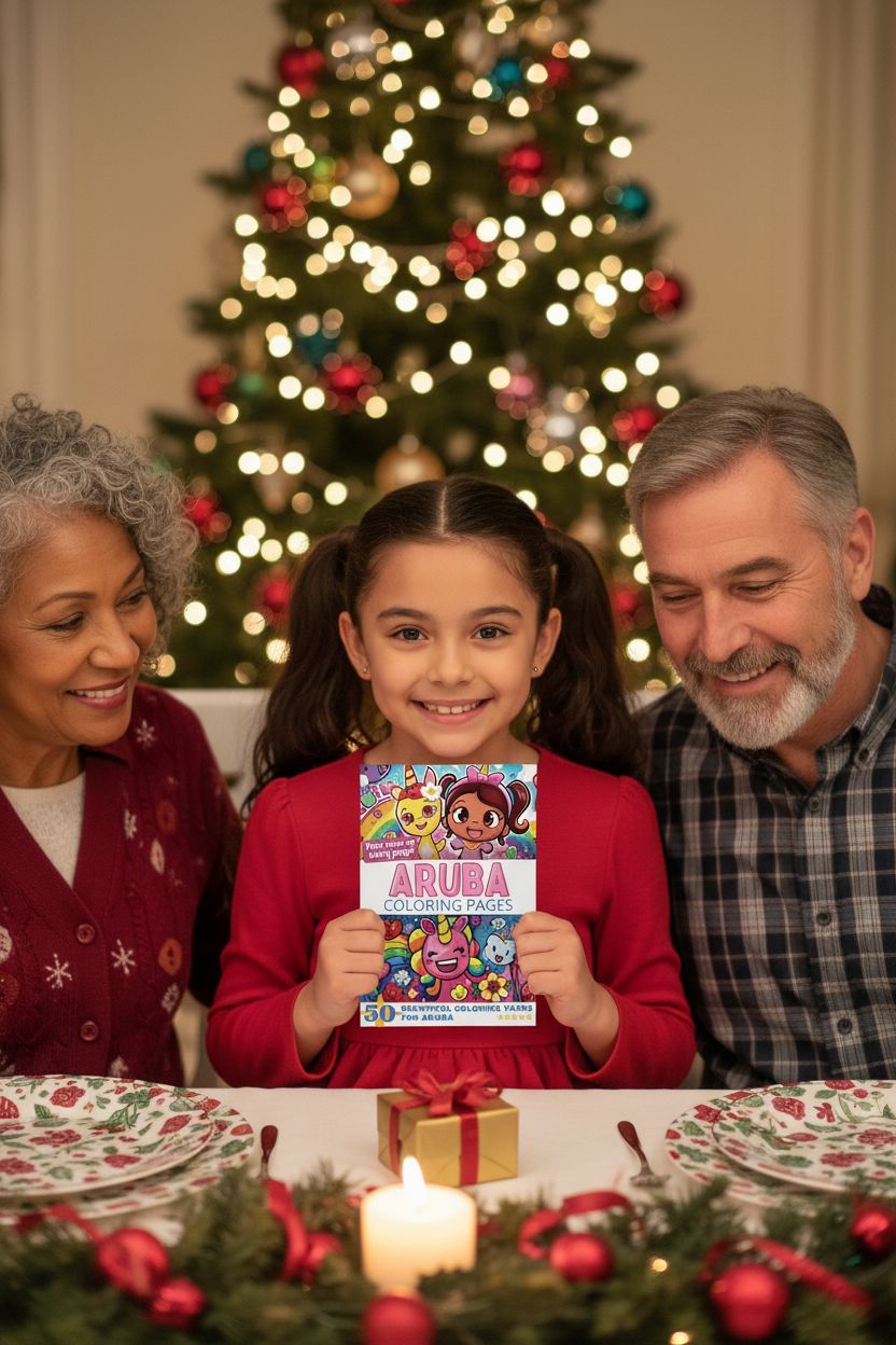 Aruba Christmas coloring pages gift